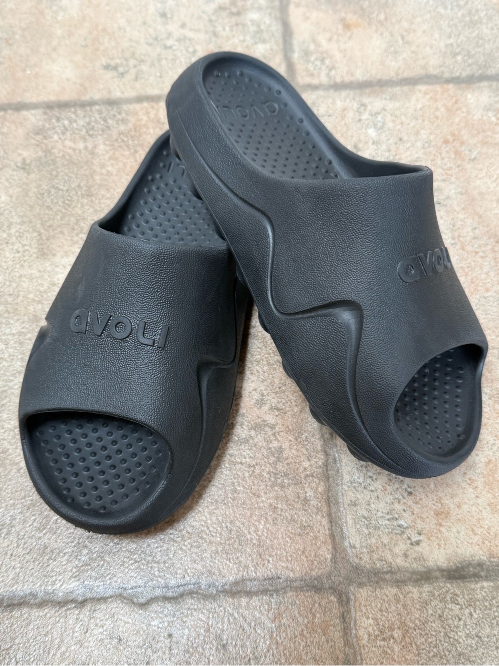 Black Women's Foam Slide Sandals
